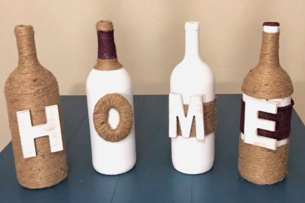 DIY Wine Bottle Home Decor