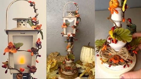 Dollar Tree Fall Lantern DIY | DIY Joy Projects and Crafts Ideas