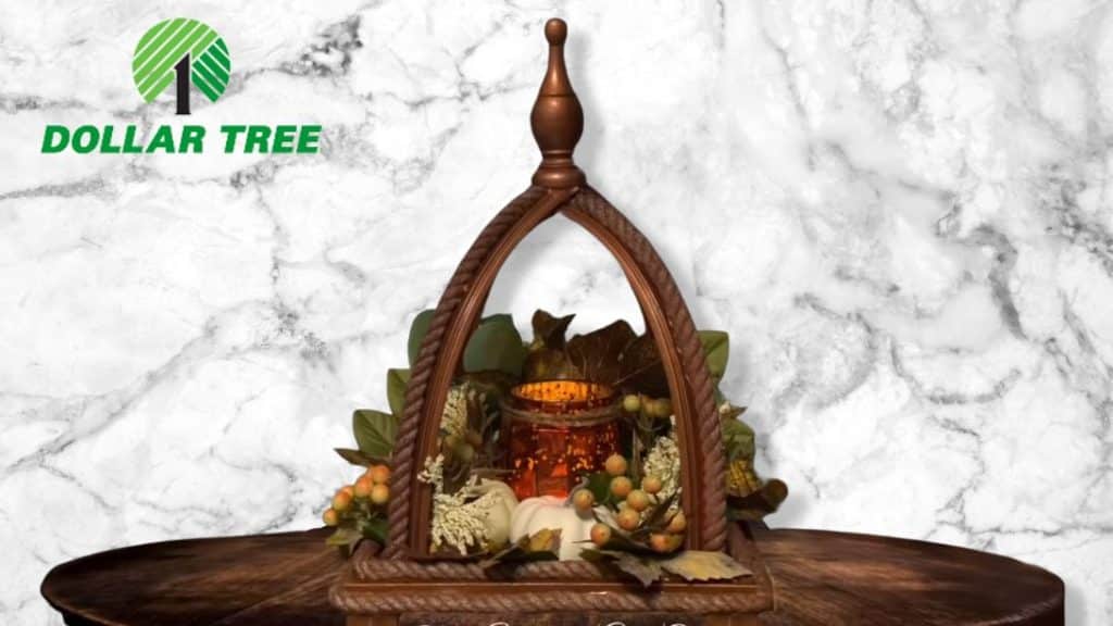 Dollar Tree Race Track Lantern DIY