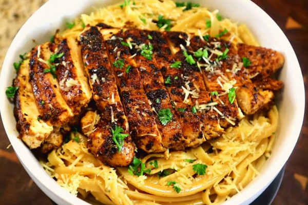 Easy Cajun Blackened Chicken Alfredo Recipe