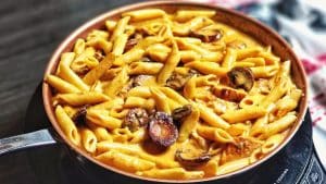 Easy Cajun Chicken, Sausage & Mushroom Pasta Recipe