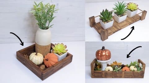 3 High-End Planters & Trays Using $1 Tumbling Tower Blocks | DIY Joy Projects and Crafts Ideas