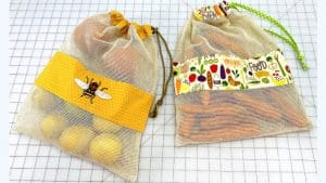 Easy DIY Drawstring Produce Bag Sewing Tutorial