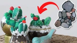 Easy DIY Pebble Cactus Tutorial