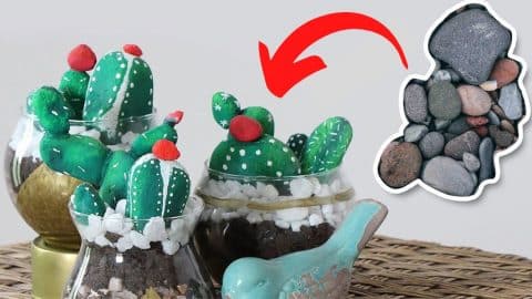 Easy DIY Pebble Cactus Tutorial | DIY Joy Projects and Crafts Ideas