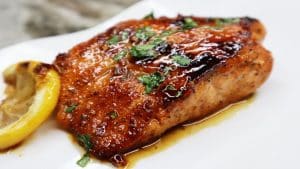 Easy Honey Butter Glazed Garlic Salmon