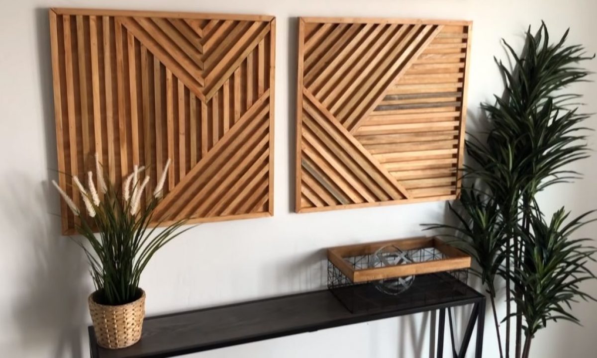 How to Make Geometric Wood Wall Art