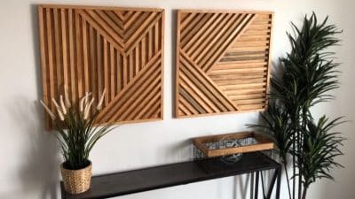 Geometric Wood Wall Art DIY
