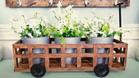 How To Make A DIY Dollar Tree Wagon | DIY Joy Projects and Crafts Ideas