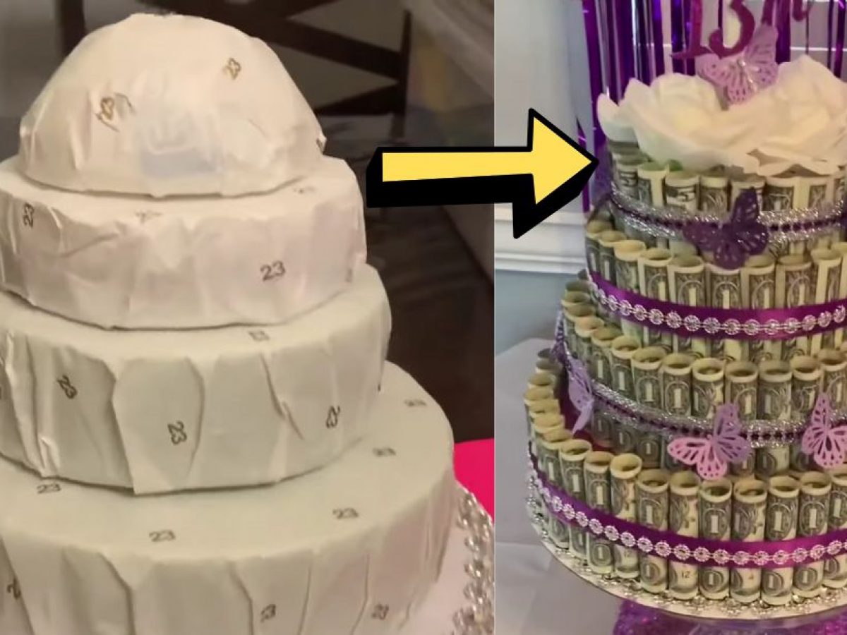 How to Make a Money Cake - Trendy Chaos