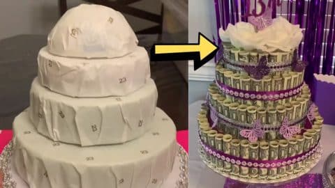 How To Make A DIY Money Cake | DIY Joy Projects and Crafts Ideas