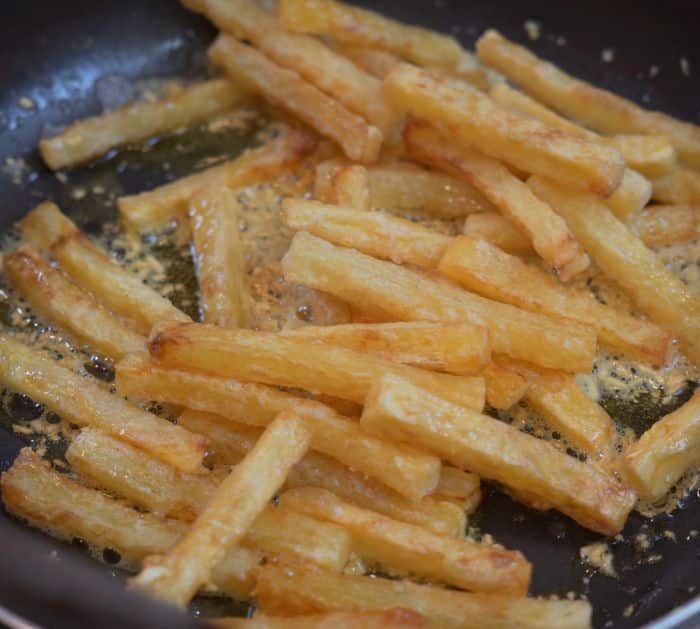 How To Make Crispy Garlic Butter Potato Fries