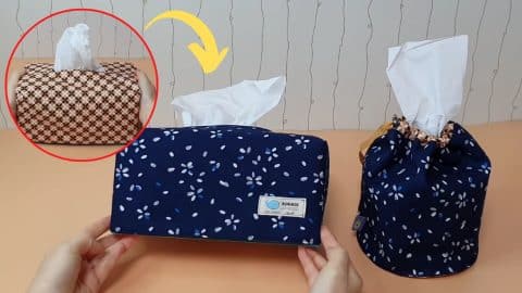 How To Sew A Reversible Fabric Tissue Box Cover | DIY Joy Projects and Crafts Ideas