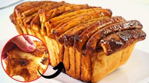 No-Knead Cinnamon Pull-Apart Bread Recipe | DIY Joy Projects and Crafts Ideas