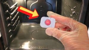 Oven Cleaning Hack With A Dishwasher Tablet