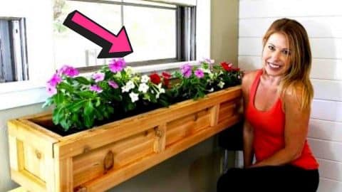 Easy $20 Window Planter Box Tutorial | DIY Joy Projects and Crafts Ideas
