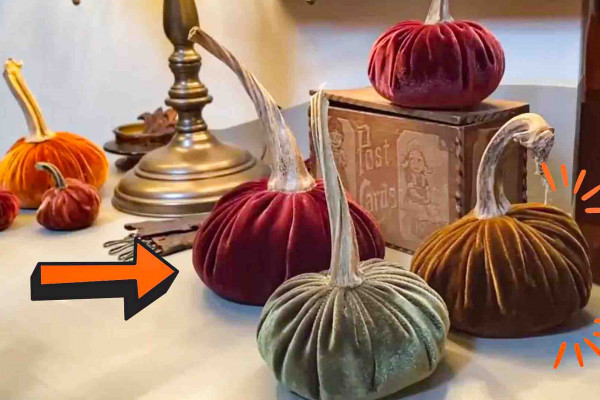 Easy DIY velvet pumpkins tutorial