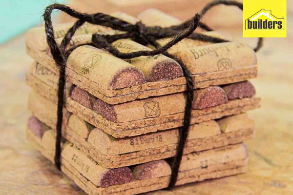 DIY wine cork coasters tutorial