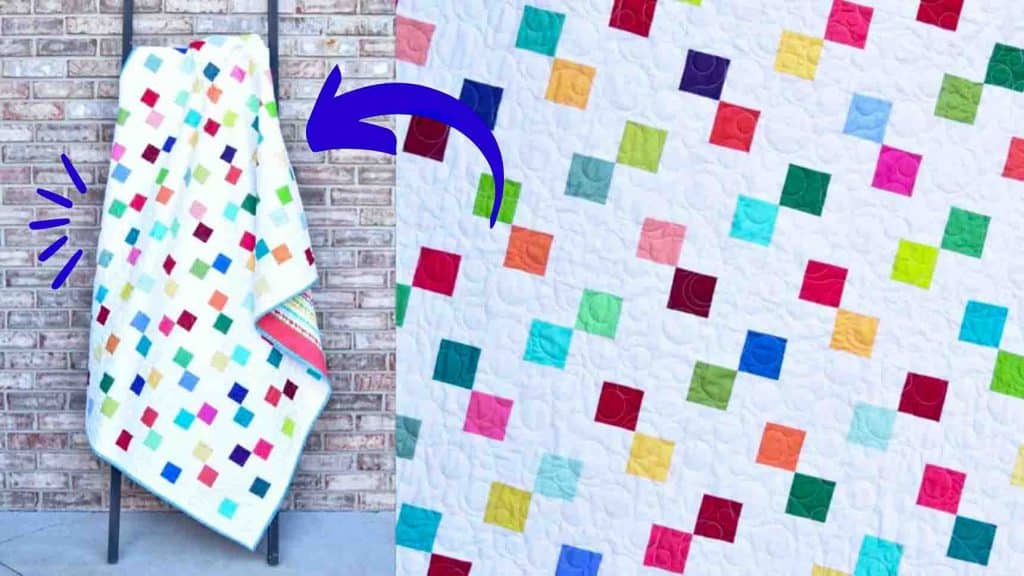 Easy confetti quilt tutorial