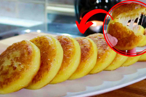 Easy potato cheese pancakes recipe