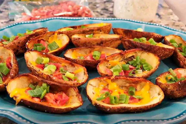 Easy loaded potato skins recipe