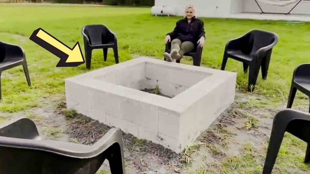 DIY square fire pit tutorial