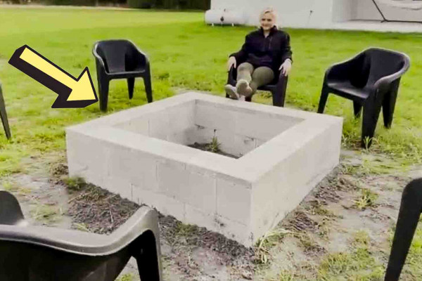 DIY square fire pit tutorial