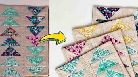 Easy Flying Geese Quilt Placemat Tutorial | DIY Joy Projects and Crafts Ideas