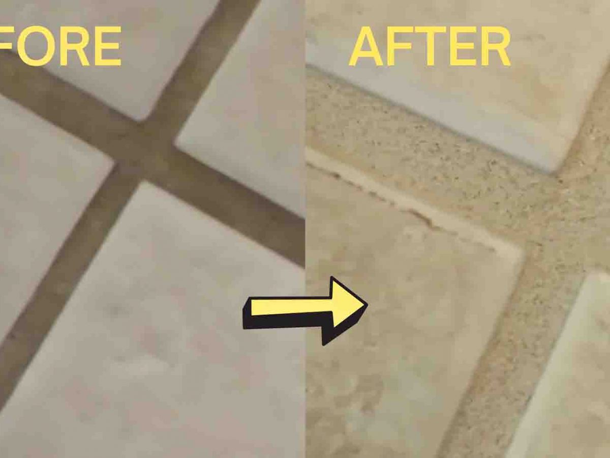 Easiest way to clean on sale grout without scrubbing