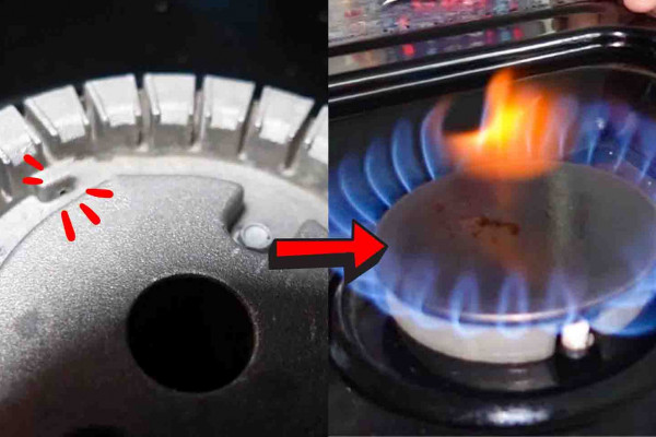 How to fix a burner that ignites but won't light