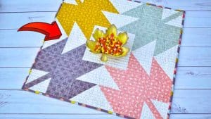 Quilted Fall Maple Leaf Table Topper Tutorial