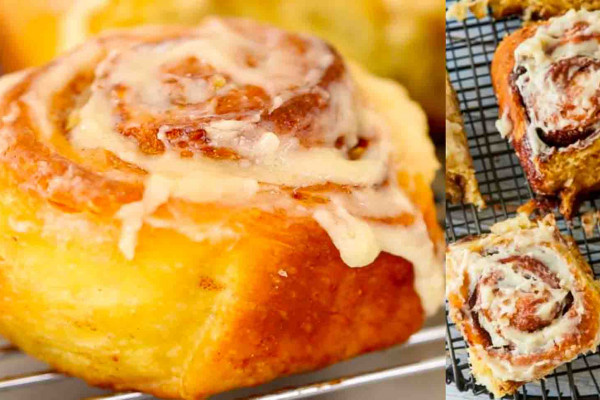 no-knead cinnamon rolls