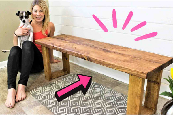 Quick and easy DIY bench tutorial