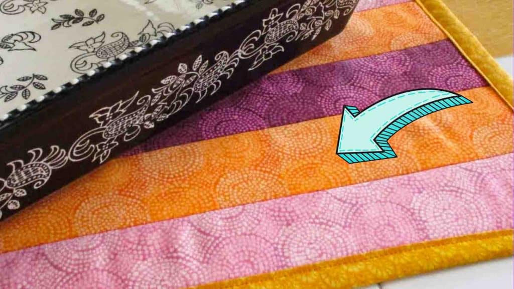 Quilt as you go large hot pad