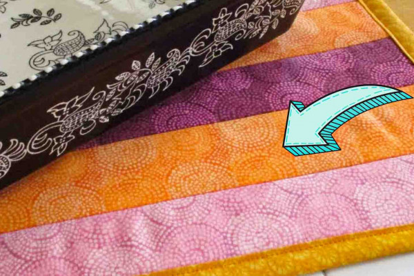 Quilt as you go large hot pad