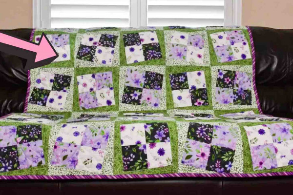 Rocking quilt block for beginners