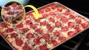 Spaghetti Pizza Casserole Recipe