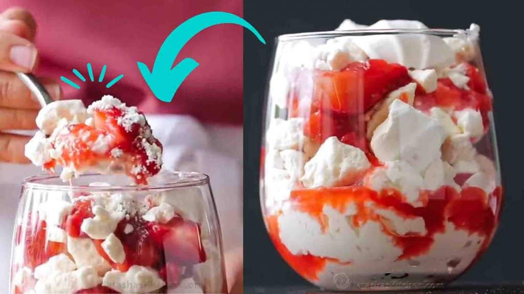 Strawberry eton mess dessert recipe