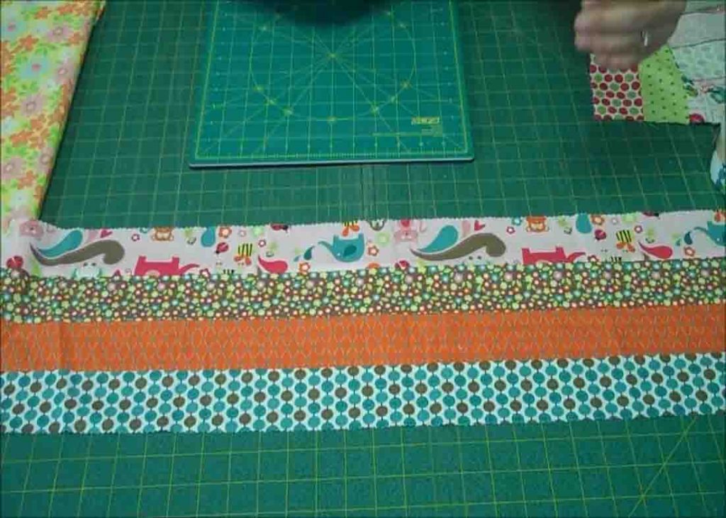 Sewing 3 strips from your jelly roll
