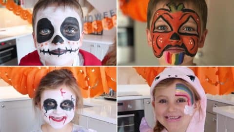 4 Last-Minute Halloween Face Paint Idea For Kids | DIY Joy Projects and Crafts Ideas