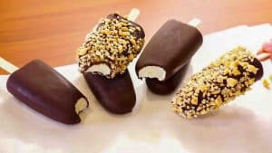 5-Ingredient Chocolate Ice Cream Bars Recipe