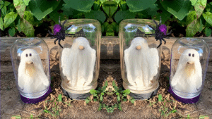 DIY Ghost Gnome in a Jar Tutorial
