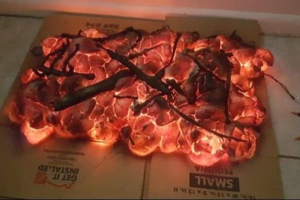 DIY Halloween Fire Prop