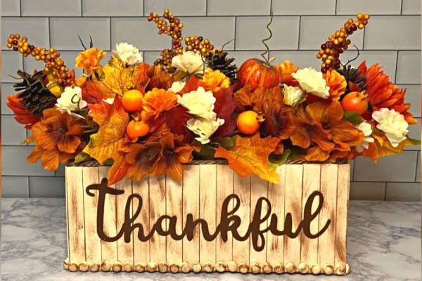 Dollar Tree DIY Fall Centerpiece Décor Idea