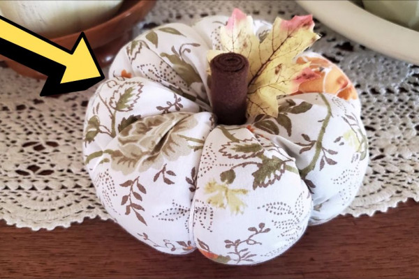 Easy Fabric Pumpkin Sewing Tutorial