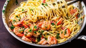Easy Lemon Garlic Shrimp Pasta Recipe
