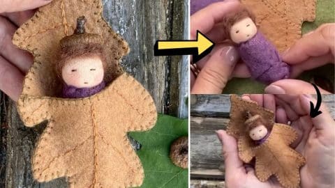 Easy Oak Leaf Doll Sewing Tutorial | DIY Joy Projects and Crafts Ideas