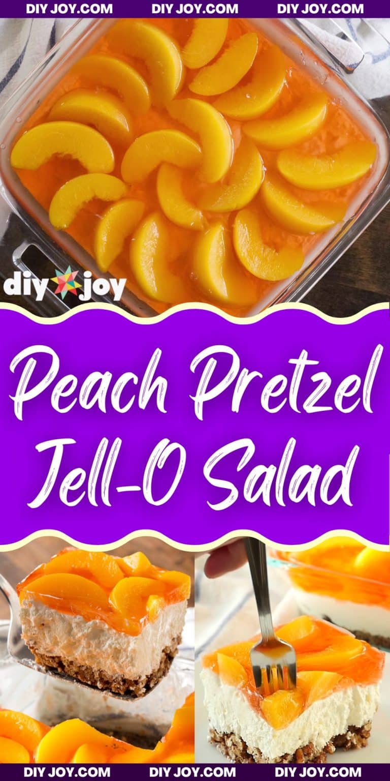 Easy Peach Pretzel JellO Salad Recipe