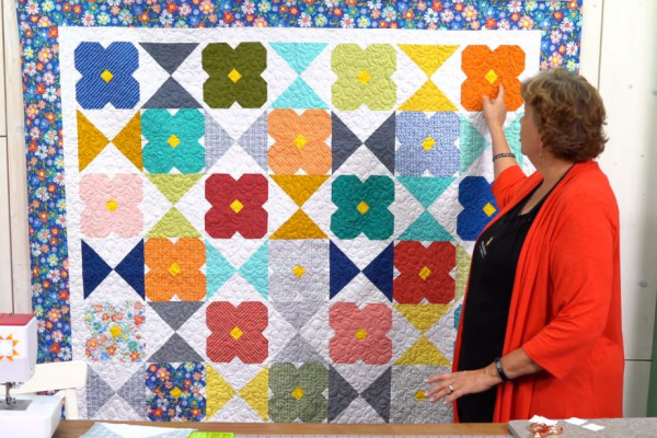 Flower Glass Quilt Tutorial