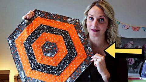 Halloween/Fall Hexagon Table Topper Sewing Tutorial | DIY Joy Projects and Crafts Ideas